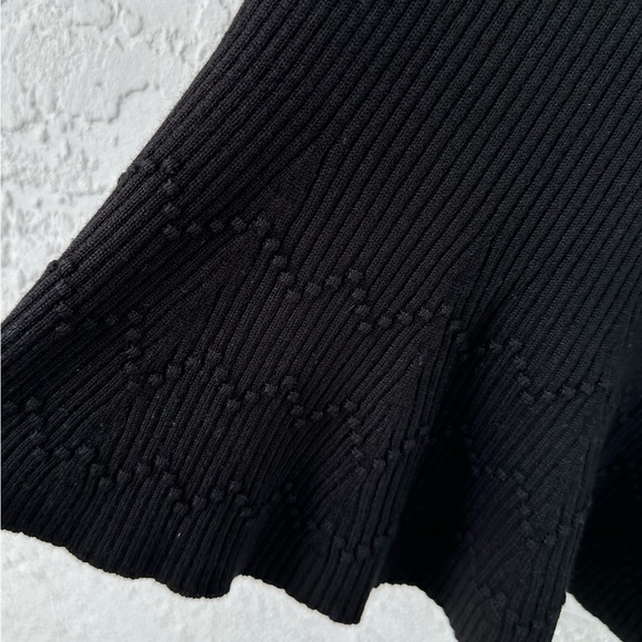 Anthropologie Maeve Ribbed Skirt Medium Black NWT - Picture 6 of 9